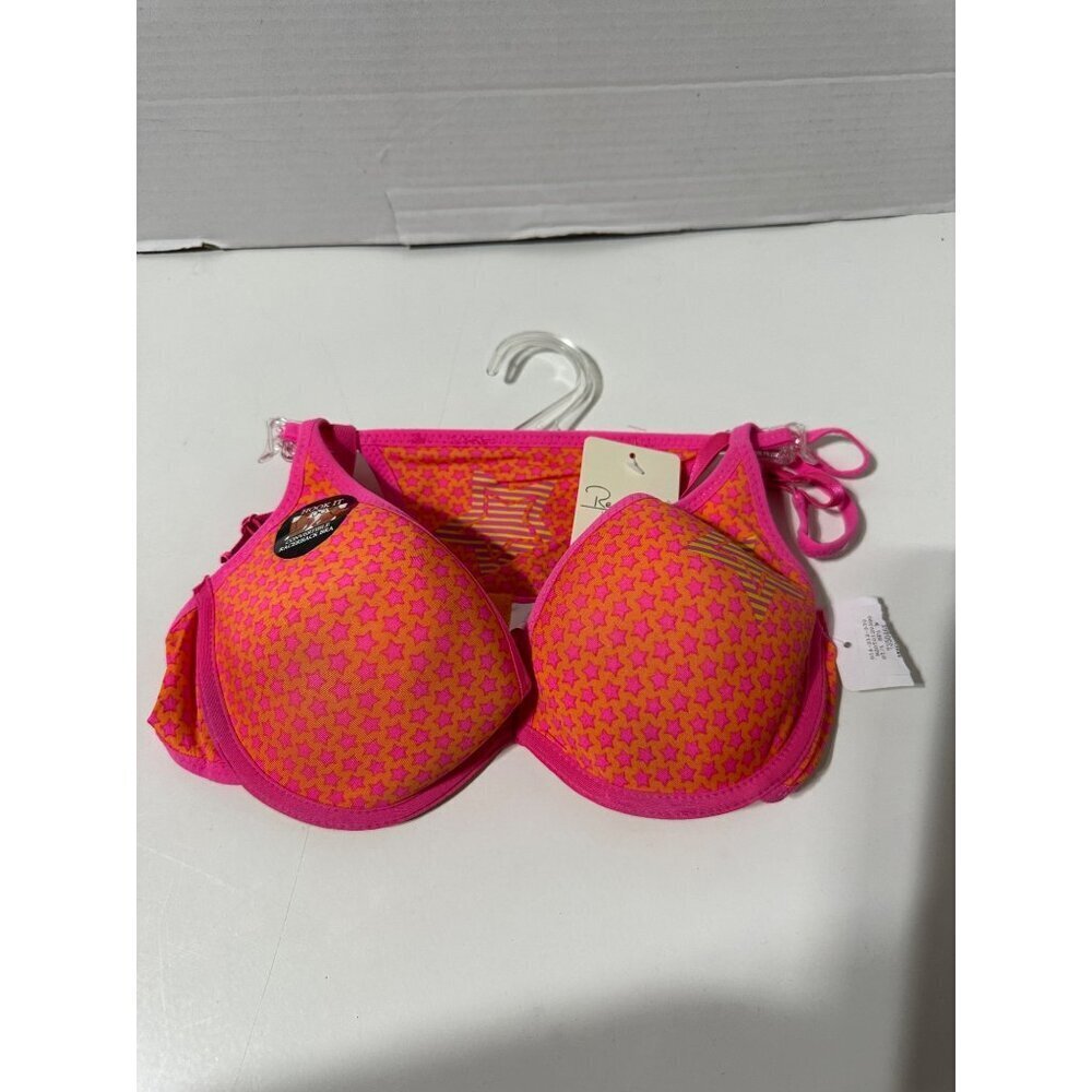 RENÉ Rofe Lingerie Floral Padded Bra & G-String thong  Set 34B/M NWT